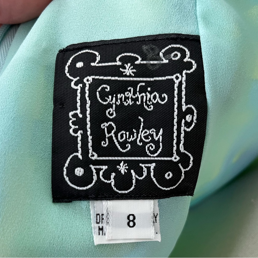 Cynthia Rowley Green and Blue Plaid Mini Dress - Picture 8 of 8